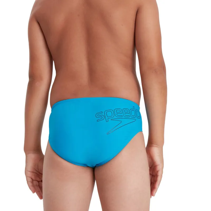 Speedo Boy s Logo 6.5cm Brief Blue